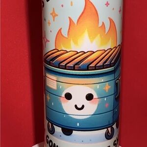 Colorful Dumpster Fire Tumbler